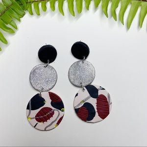 Handmade polymer clay earrings